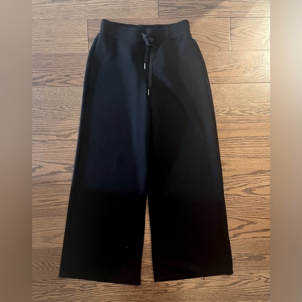 SPANX Elegant Black Wide Leg Trousers